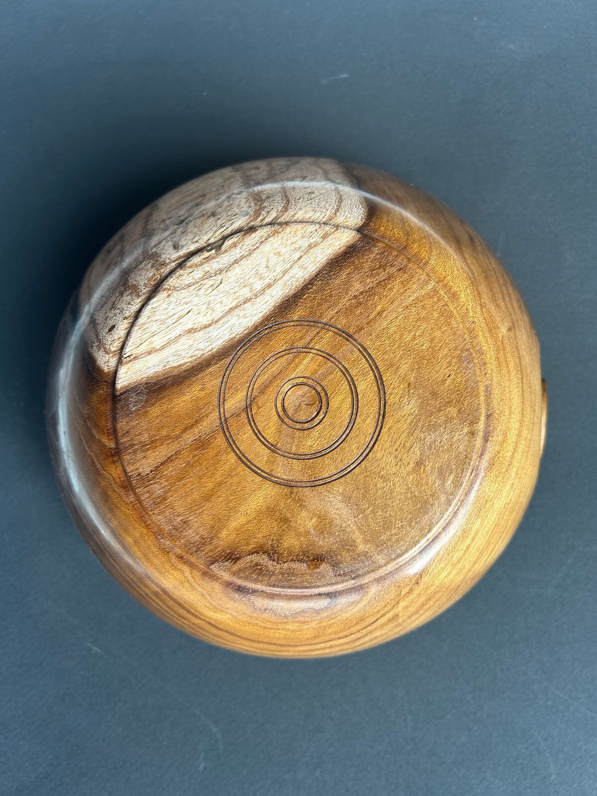 Professional craftsman using wood lathe