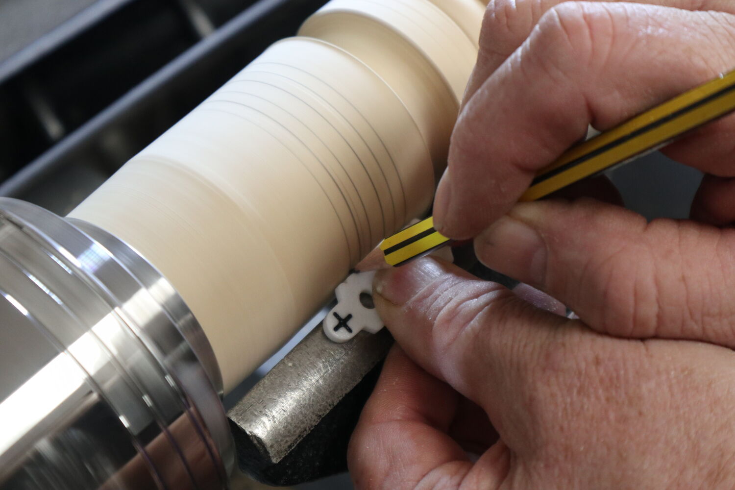 Beautifully carved wooden bowl with intricate patterns